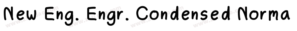 New Eng. Engr. Condensed Normal字体转换